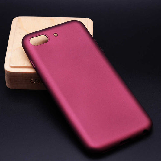 Asus Zenfone 4 Max ZC520KL Kılıf Zore Premier Silikon Kapak Mürdüm