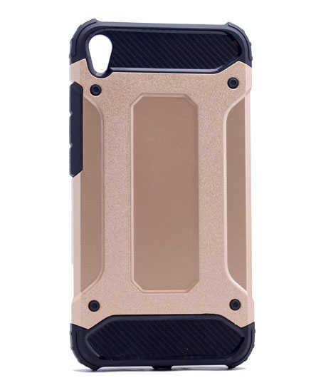 Asus Zenfone Live ZB501KL Kılıf Zore Crash Silikon Kapak Gold