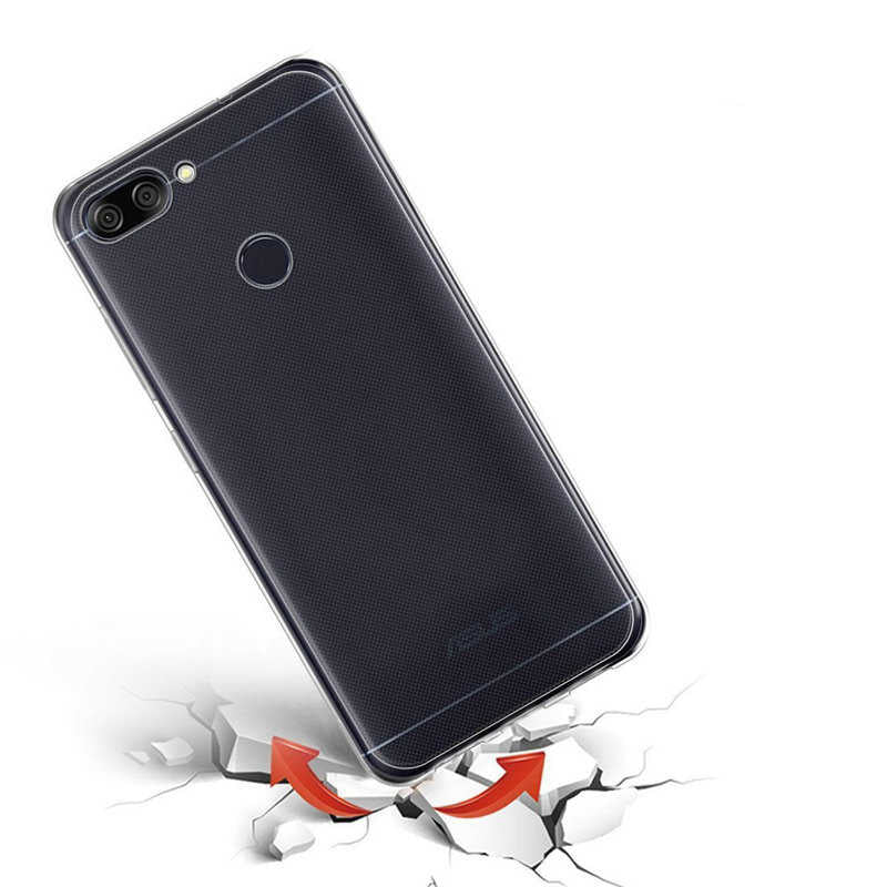 Asus Zenfone Max Plus (M1) ZB570TL Kılıf Zore Süper Silikon Kapak Renksiz