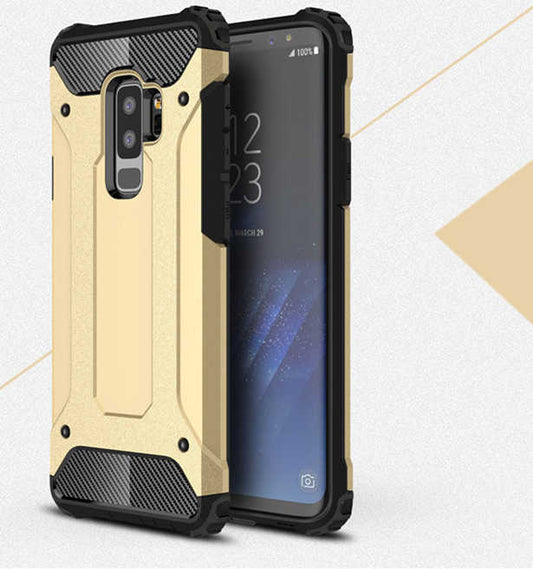 Galaxy S9 Plus Kılıf Zore Crash Silikon Kapak Gold