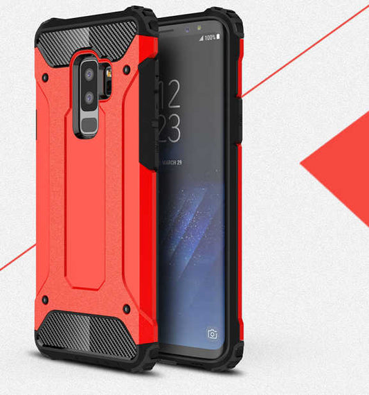 Galaxy S9 Plus Kılıf Zore Crash Silikon Kapak Kırmızı