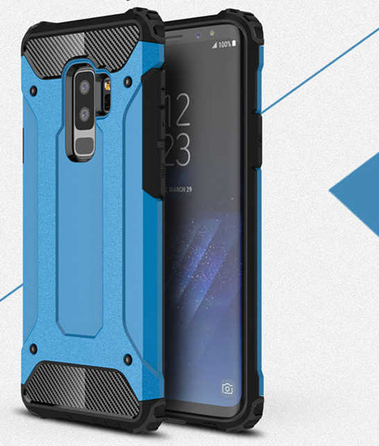 Galaxy S9 Plus Kılıf Zore Crash Silikon Kapak Mavi