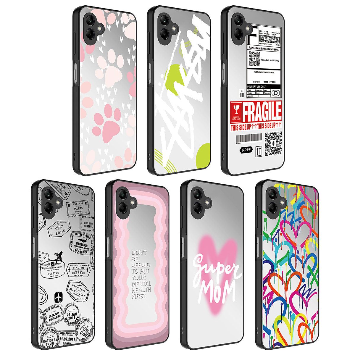 Galaxy A04 Kılıf Aynalı Desenli Kamera Korumalı Parlak Zore Mirror Kapak Ayna