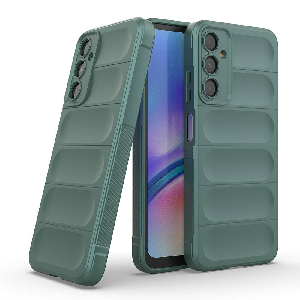 Galaxy A05S Kılıf Esnek TPU Oyuklu Arka Yüzey Tasarımlı Zore Etnik Silikon Kapak Siyah