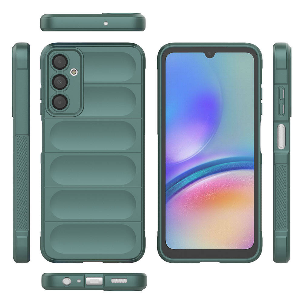 Galaxy A05S Kılıf Esnek TPU Oyuklu Arka Yüzey Tasarımlı Zore Etnik Silikon Kapak Siyah