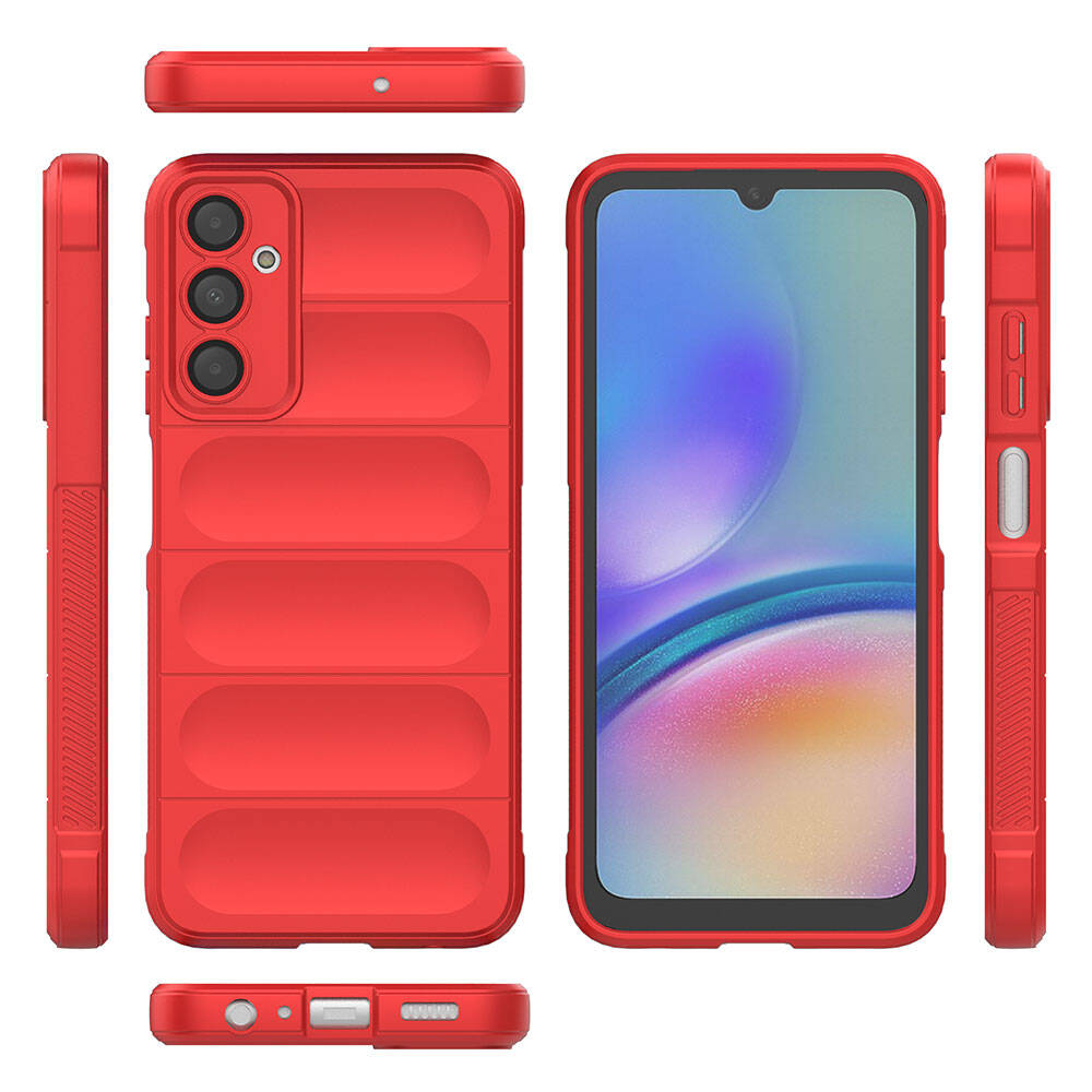 Galaxy A05S Kılıf Esnek TPU Oyuklu Arka Yüzey Tasarımlı Zore Etnik Silikon Kapak Siyah
