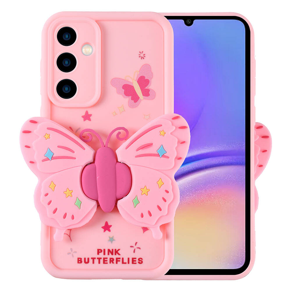 Galaxy A05S Kılıf Kamera Korumalı Figür Tasarımlı Zore Kapya Kapak Koyu Kahve
