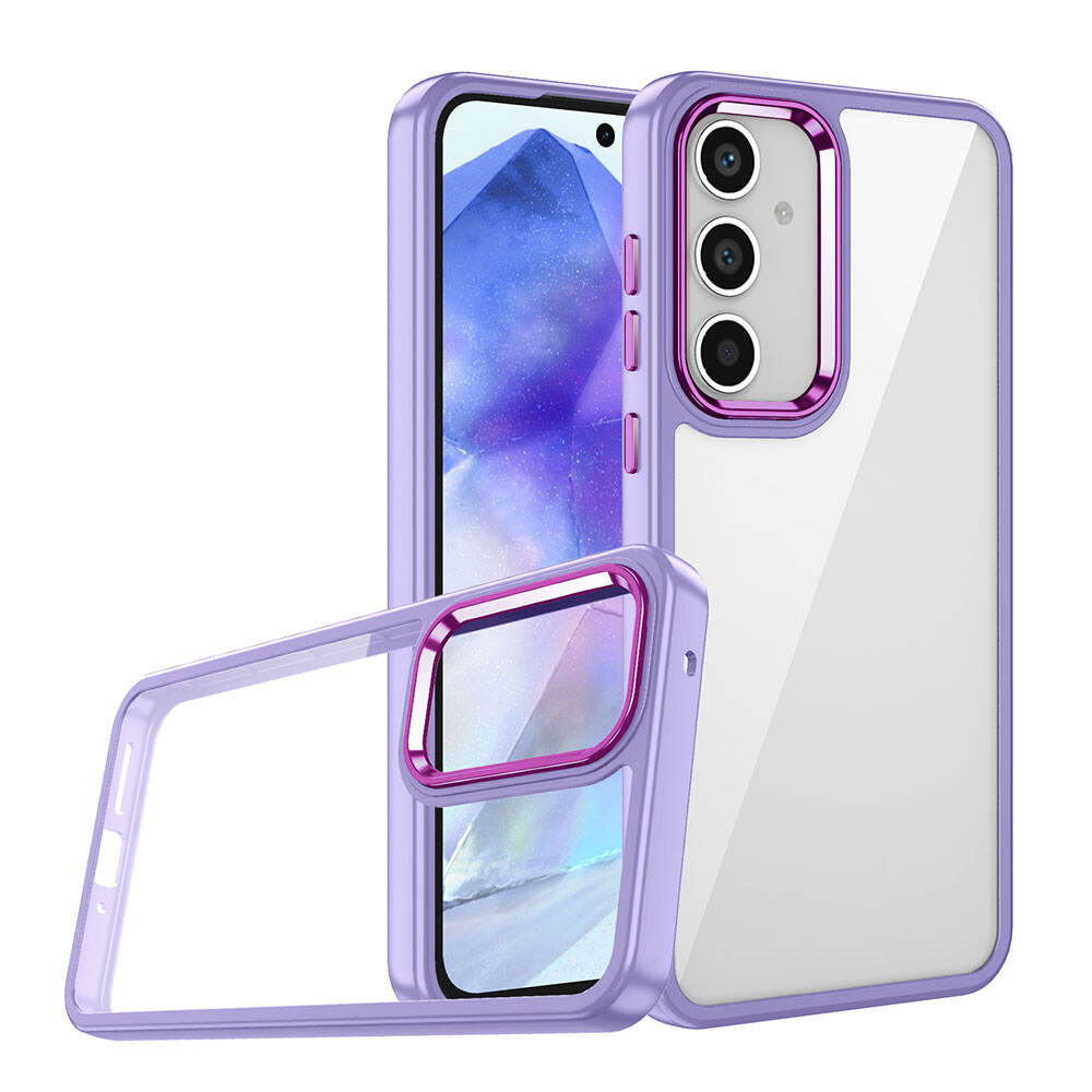 Galaxy A05S Kılıf Zore Flora Kapak Mavi