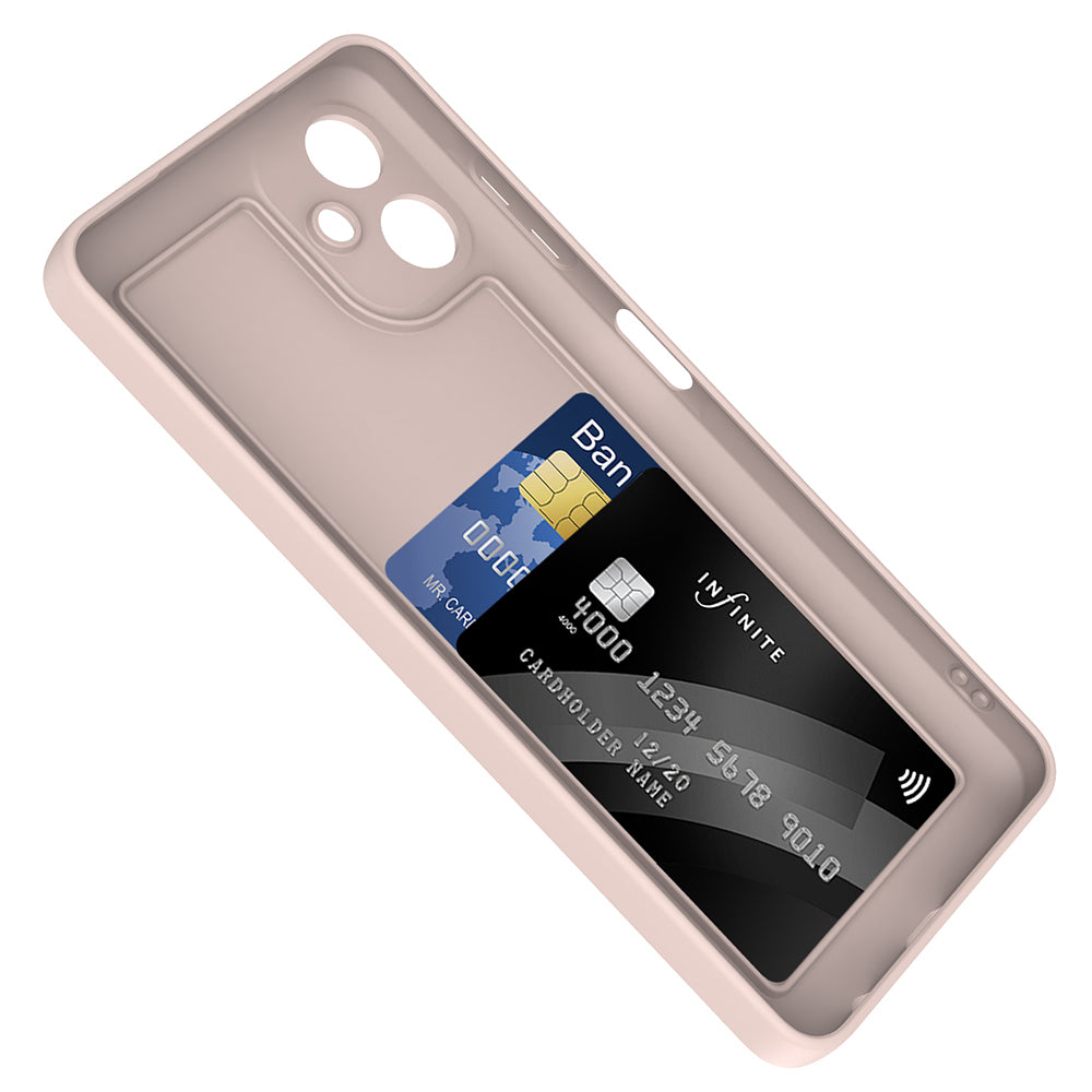 Galaxy A06 Kılıf Kamera Korumalı Kartlık Hazneli Zore Vitra Kapak Pembe