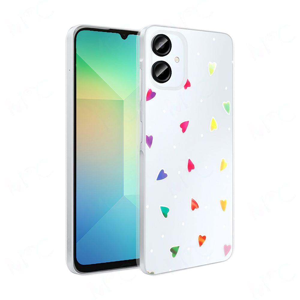 Galaxy A06 Kılıf Şeffaf Figürlü Zore Folk Sert Kapak Fiyonk