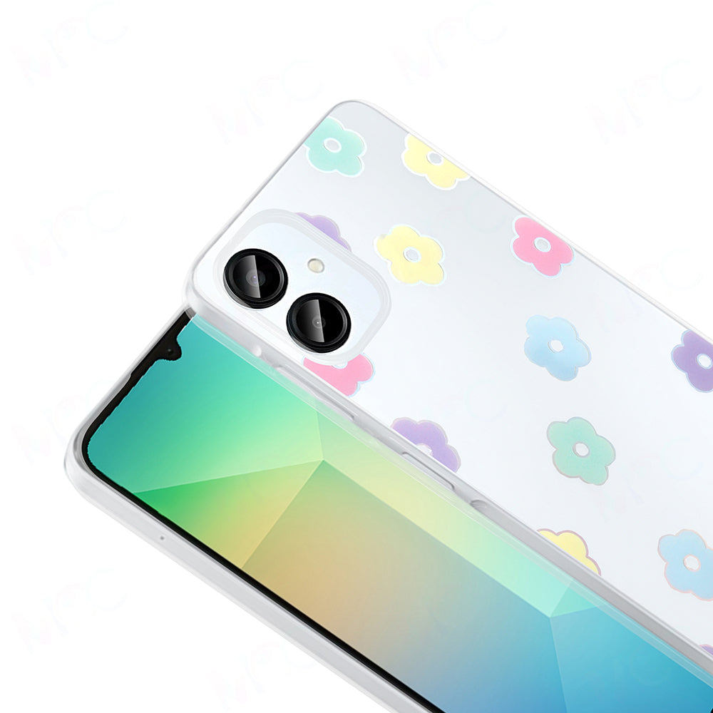 Galaxy A06 Kılıf Şeffaf Figürlü Zore Folk Sert Kapak Fiyonk