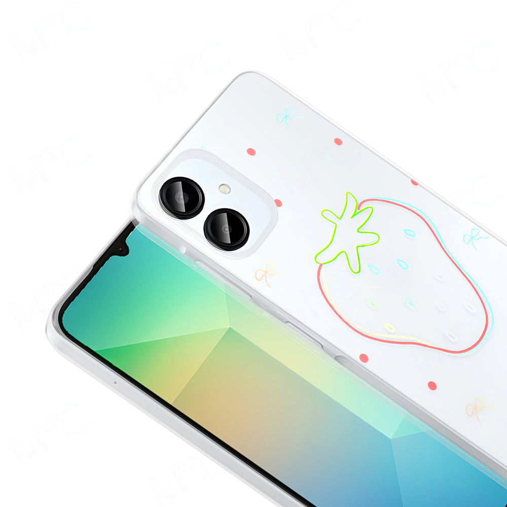 Galaxy A06 Kılıf Şeffaf Figürlü Zore Folk Sert Kapak Fiyonk
