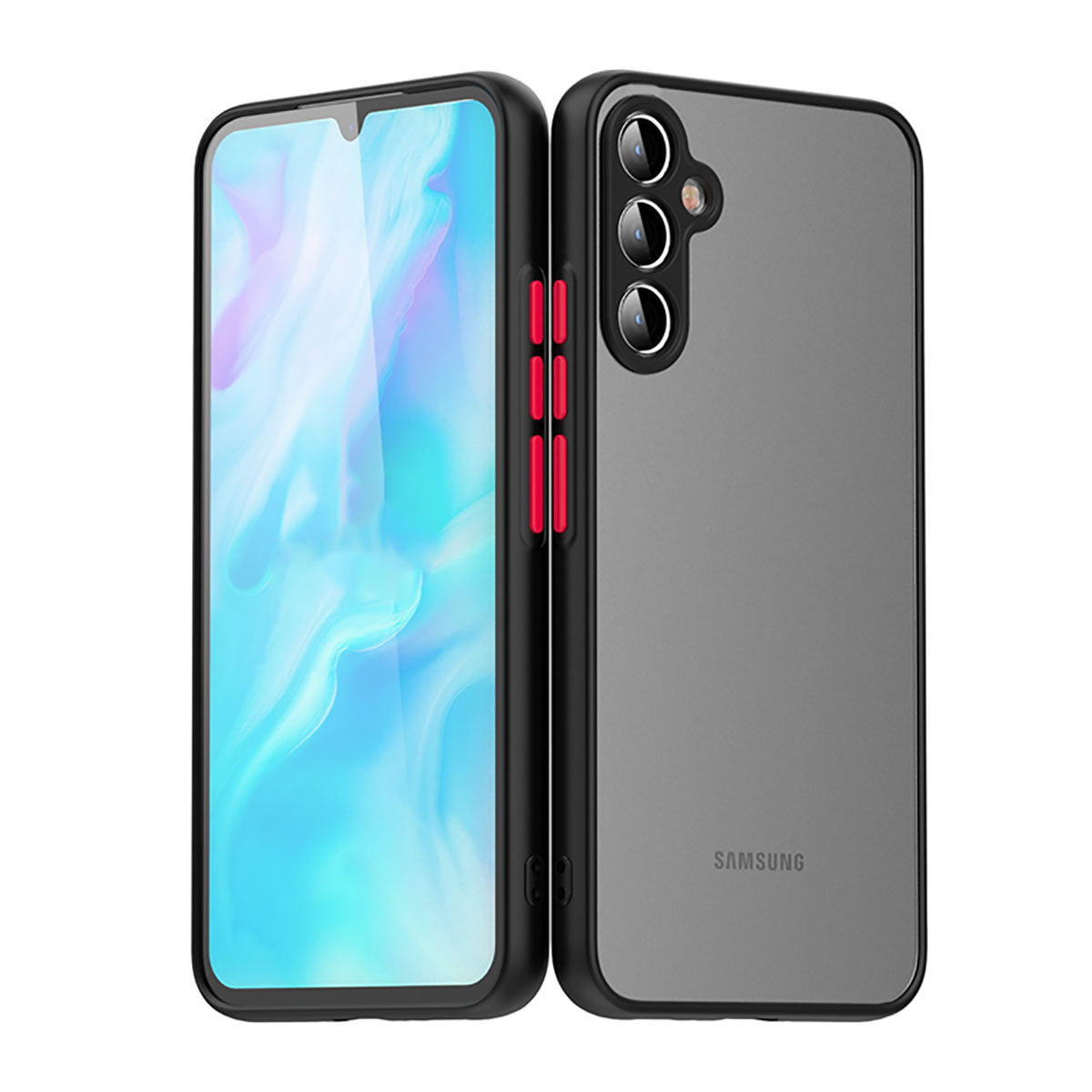 Galaxy A14 Kılıf Zore Hux Kapak Siyah