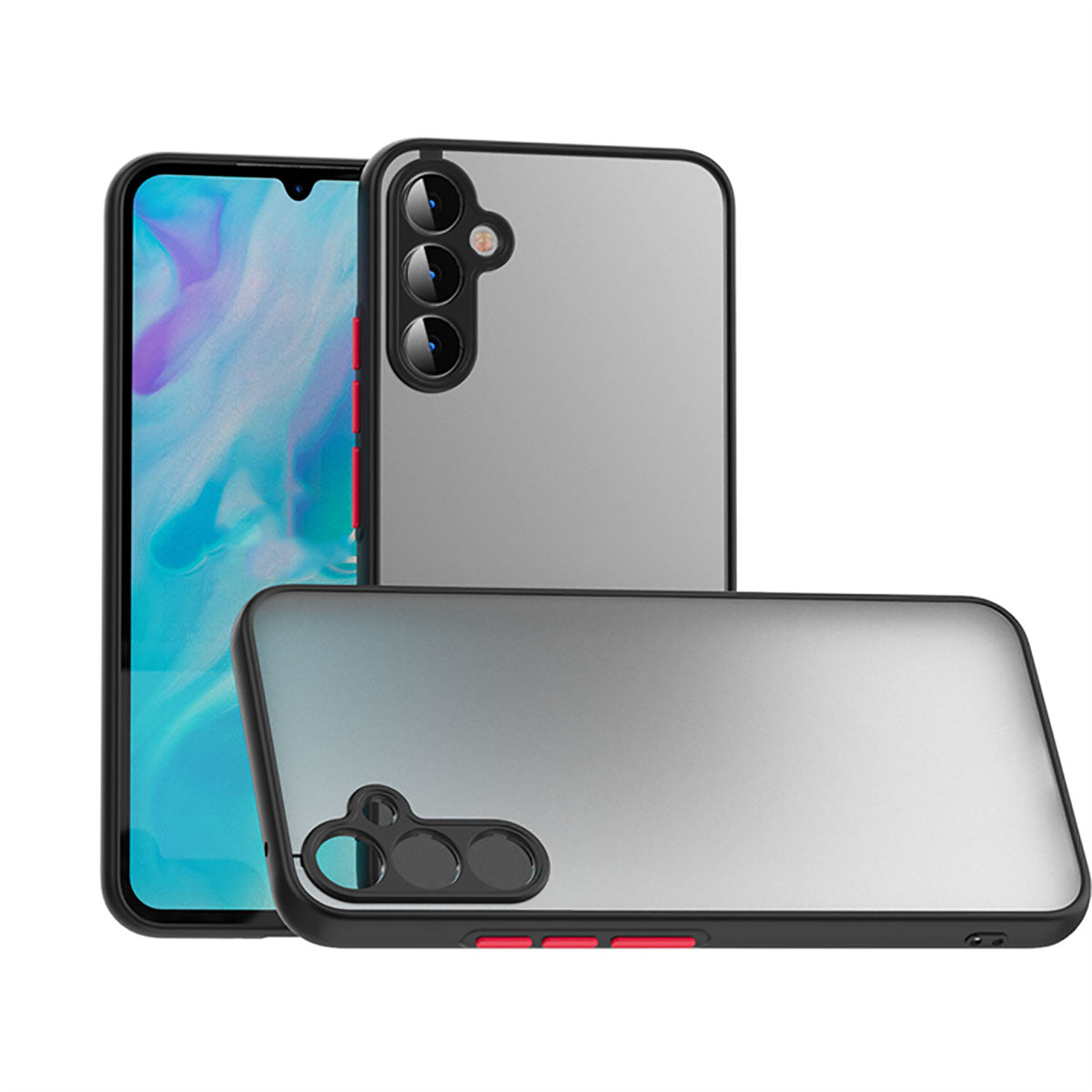Galaxy A14 Kılıf Zore Hux Kapak Lacivert