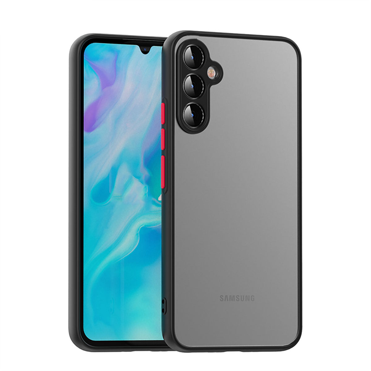 Galaxy A14 Kılıf Zore Hux Kapak Siyah