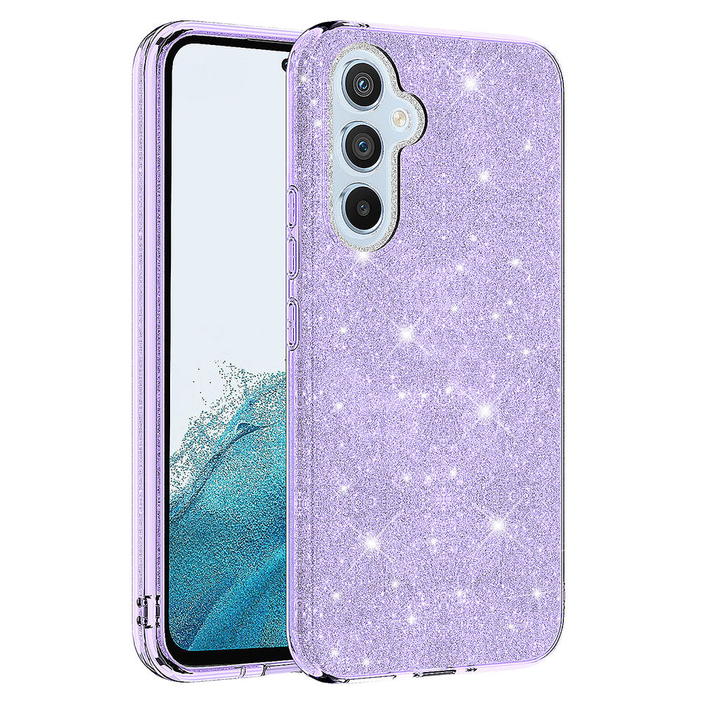 Galaxy A14 Kılıf Zore Shining Silikon Gümüş