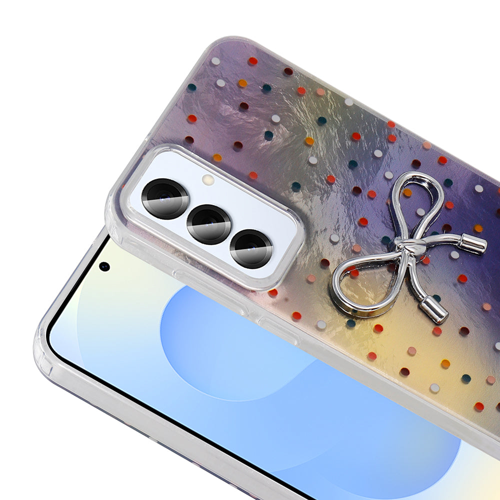 Galaxy A16 Kılıf Kamera Korumalı Figürlü Zore Ponti Silikon Kapak Açık Pembe