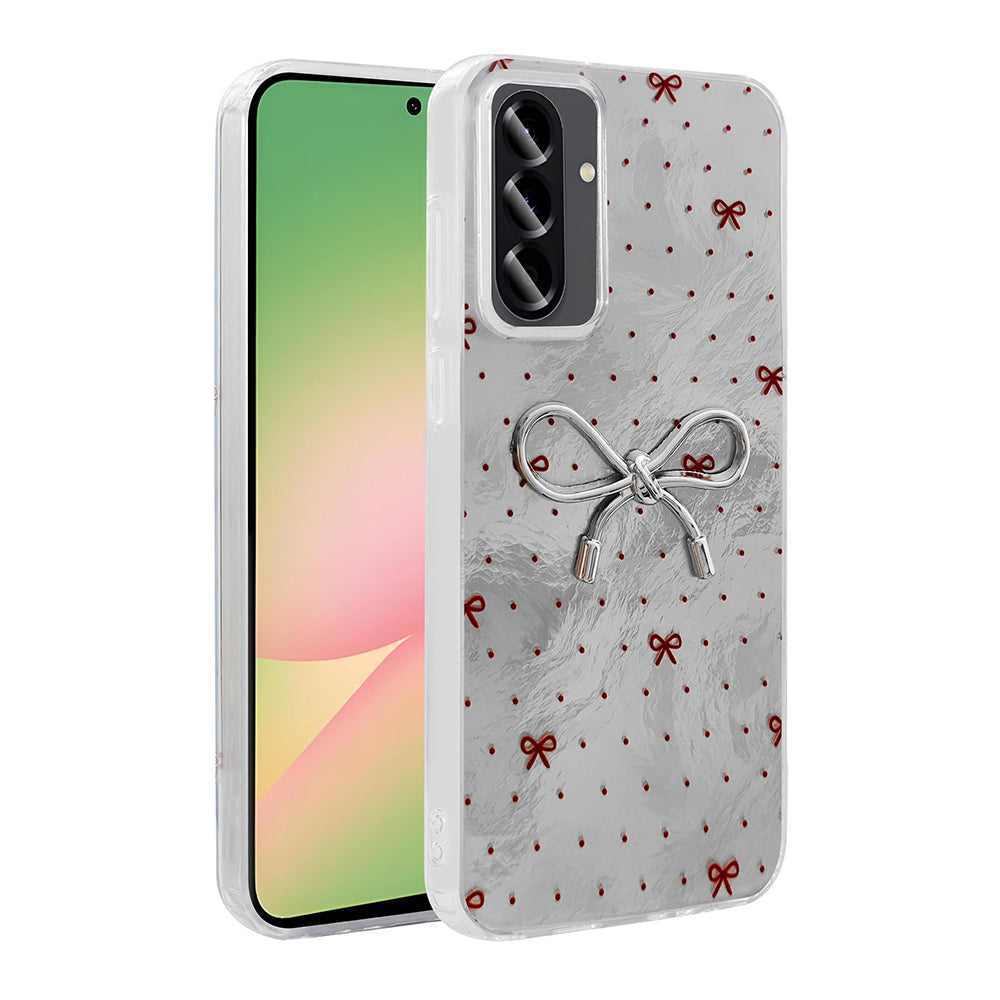 Galaxy A26 Kılıf Kamera Korumalı Figürlü Zore Ponti Silikon Kapak Açık Pembe