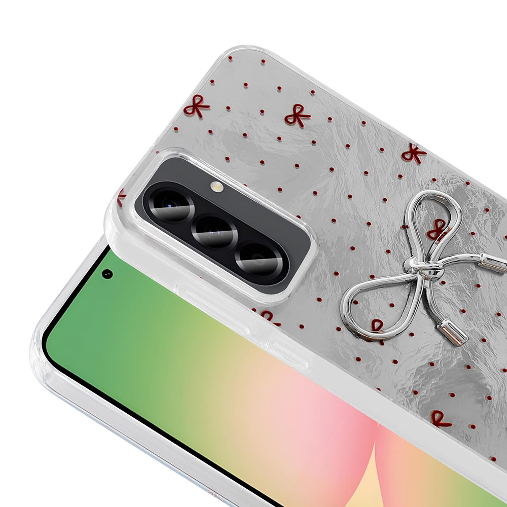 Galaxy A26 Kılıf Kamera Korumalı Figürlü Zore Ponti Silikon Kapak Açık Pembe