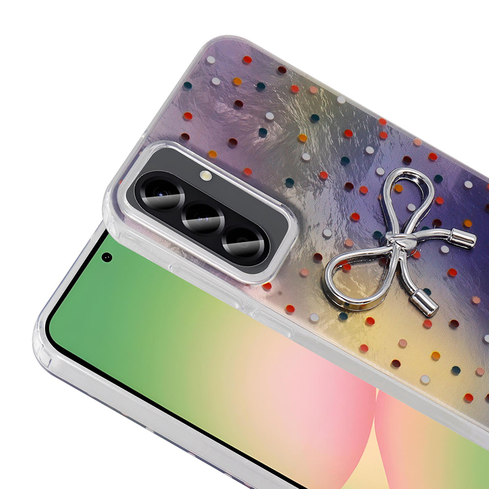 Galaxy A26 Kılıf Kamera Korumalı Figürlü Zore Ponti Silikon Kapak Açık Pembe