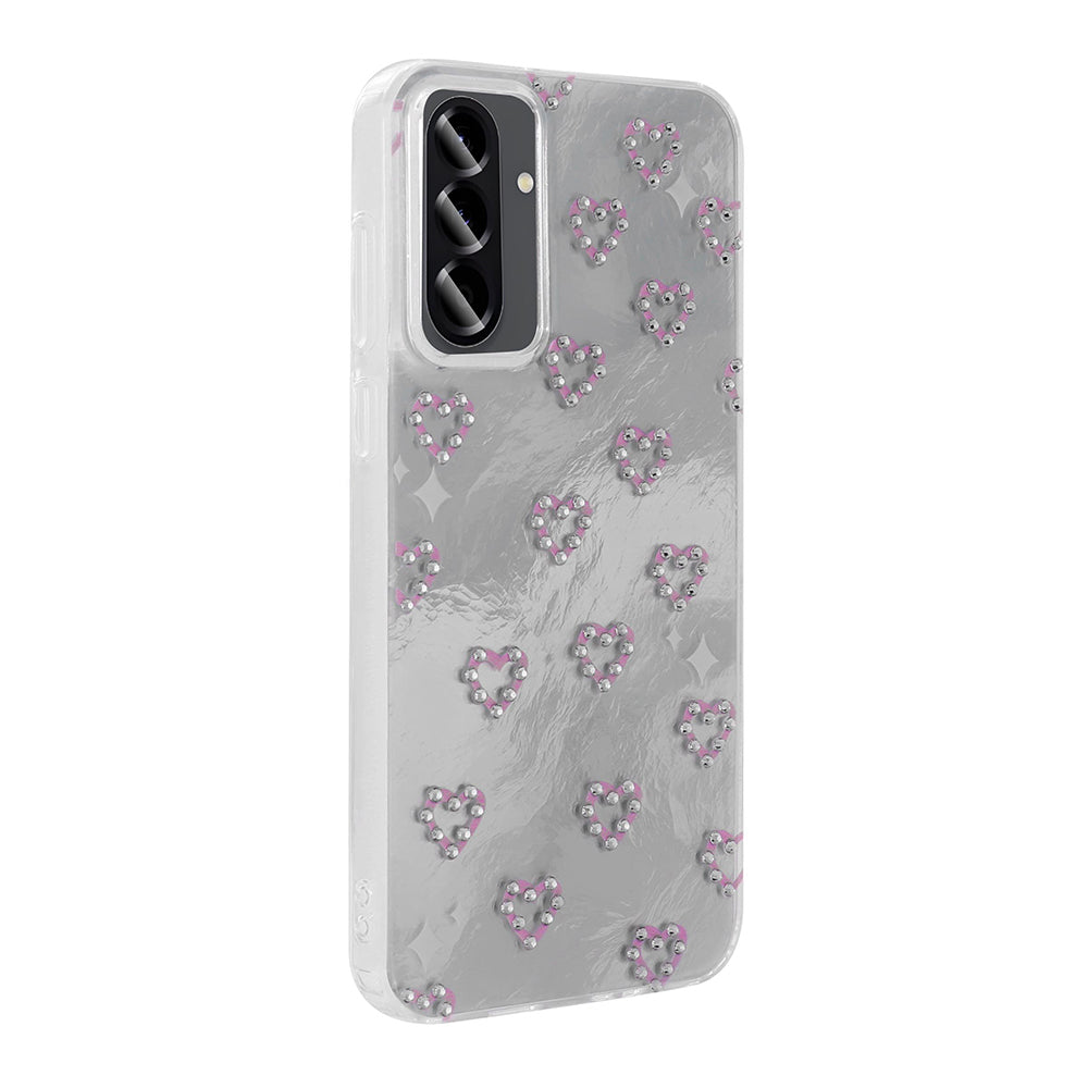 Galaxy A26 Kılıf Kamera Korumalı Figürlü Zore Ponti Silikon Kapak Açık Pembe