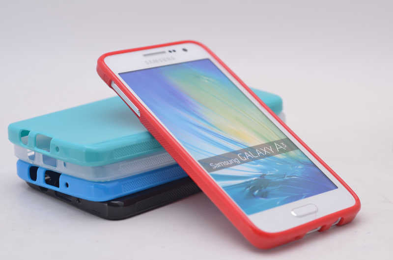 Galaxy A3 Kılıf Zore Süper Silikon Kapak Mavi