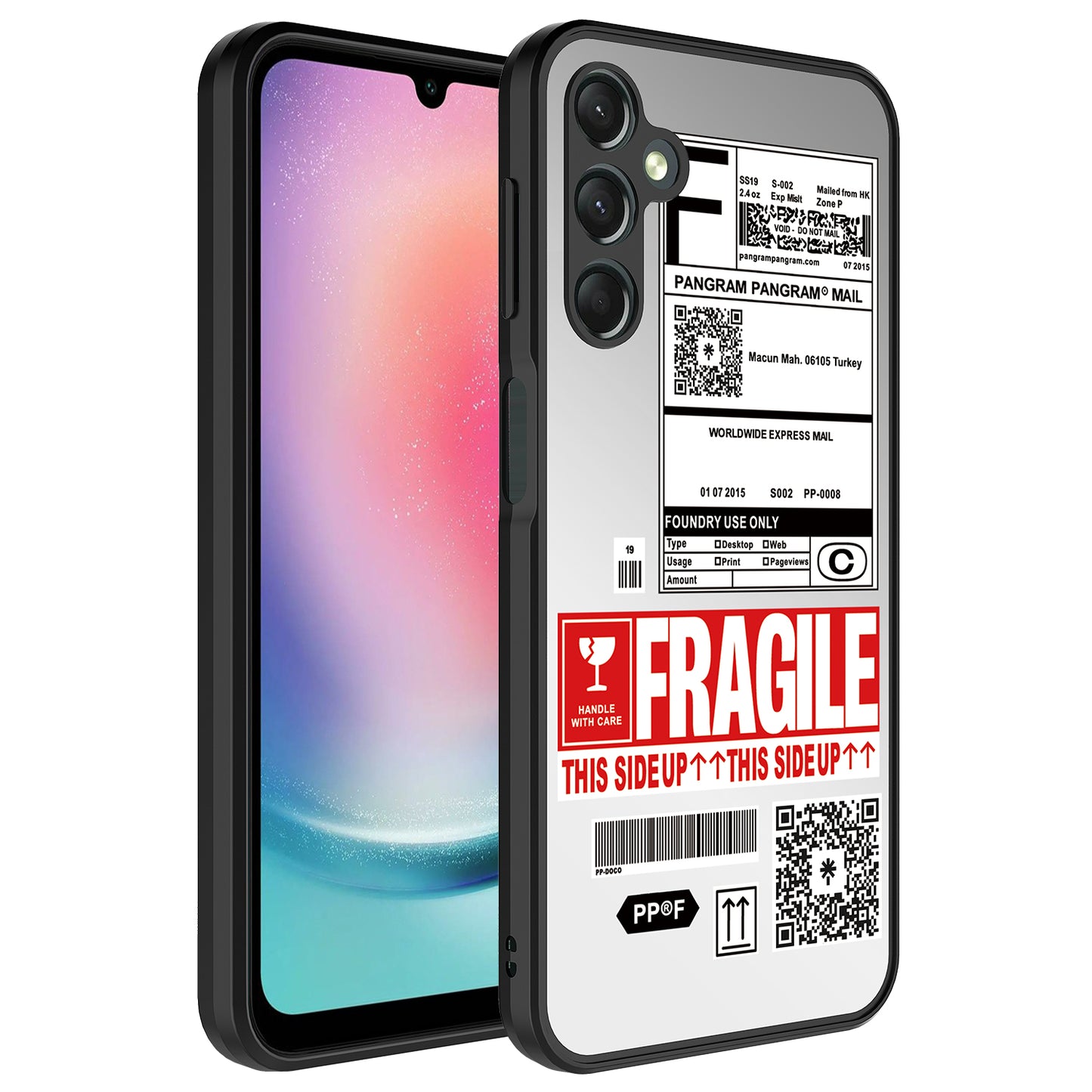 Galaxy A34 Kılıf Aynalı Desenli Kamera Korumalı Parlak Zore Mirror Kapak Fragile