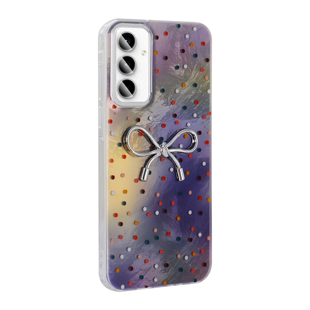 Galaxy A35 Kılıf Kamera Korumalı Figürlü Zore Ponti Silikon Kapak Açık Pembe