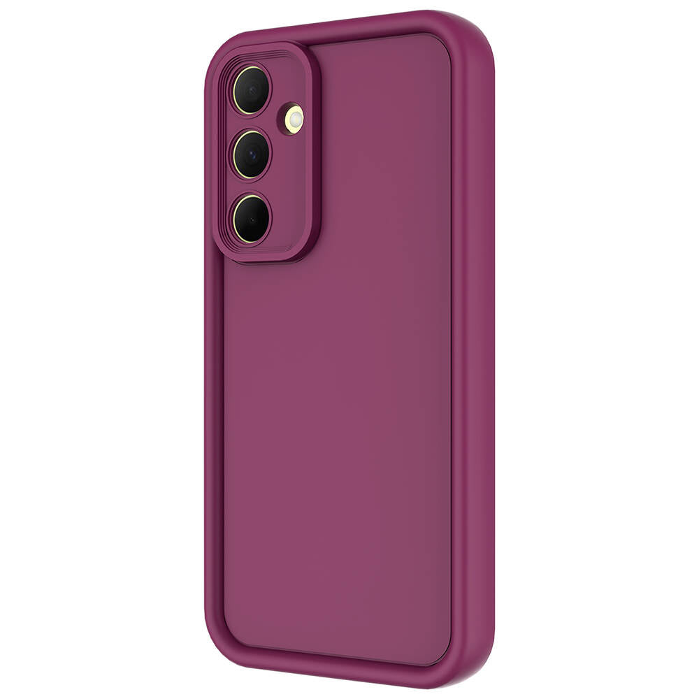 Galaxy A35 Kılıf Kamera Korumalı Zore Ananas Kapak Mürdüm