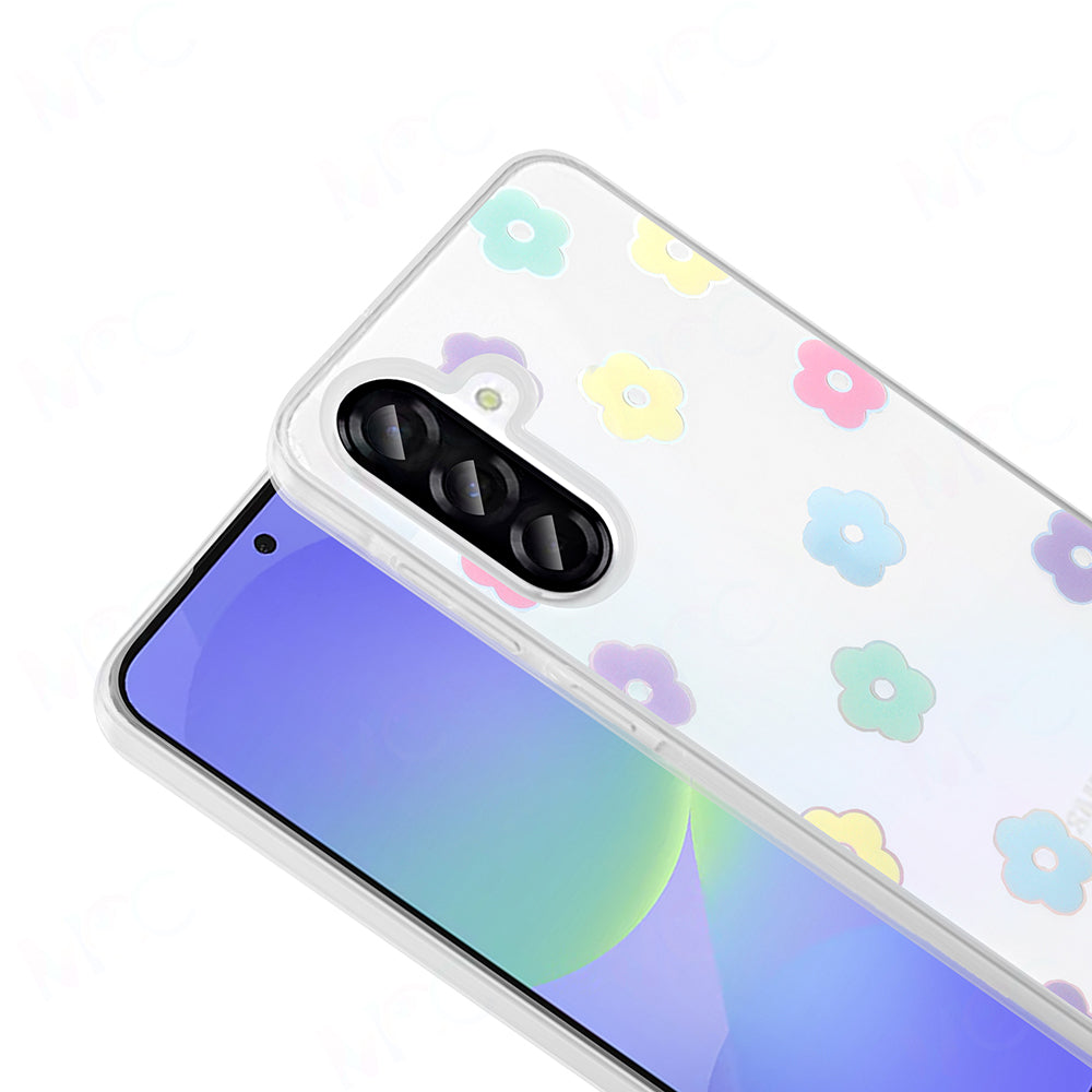Galaxy A36 Kılıf Şeffaf Figürlü Zore Folk Sert Kapak Sevimli Köpek
