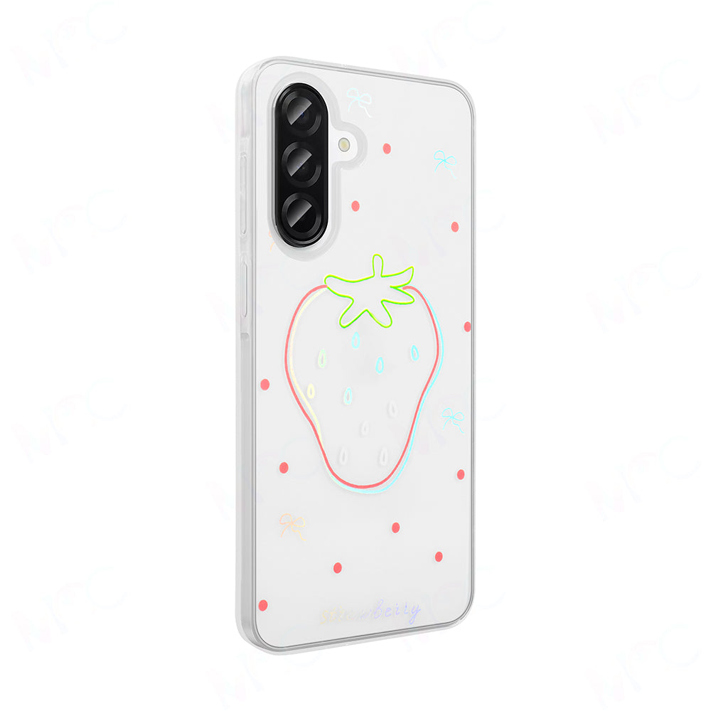 Galaxy A36 Kılıf Şeffaf Figürlü Zore Folk Sert Kapak Kalp