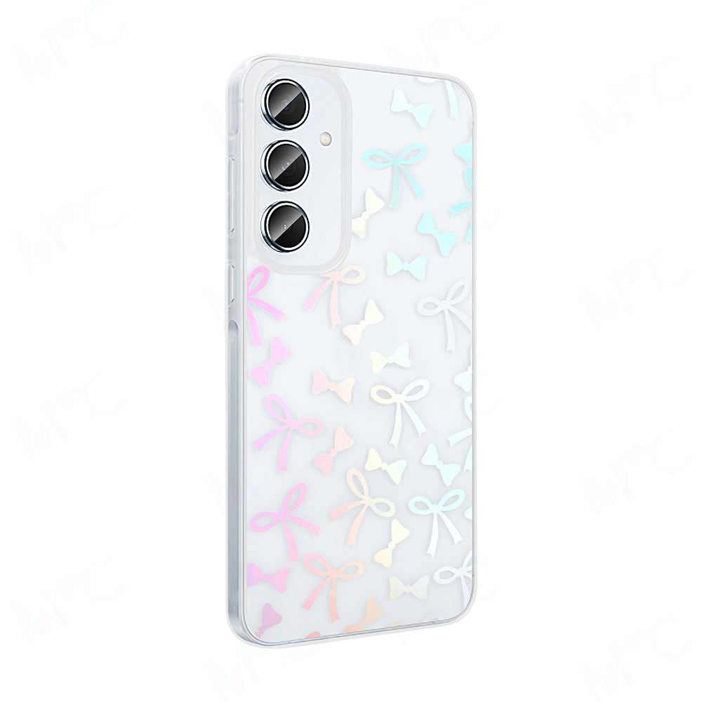 Galaxy A55 Kılıf Şeffaf Figürlü Zore Folk Sert Kapak Fiyonk