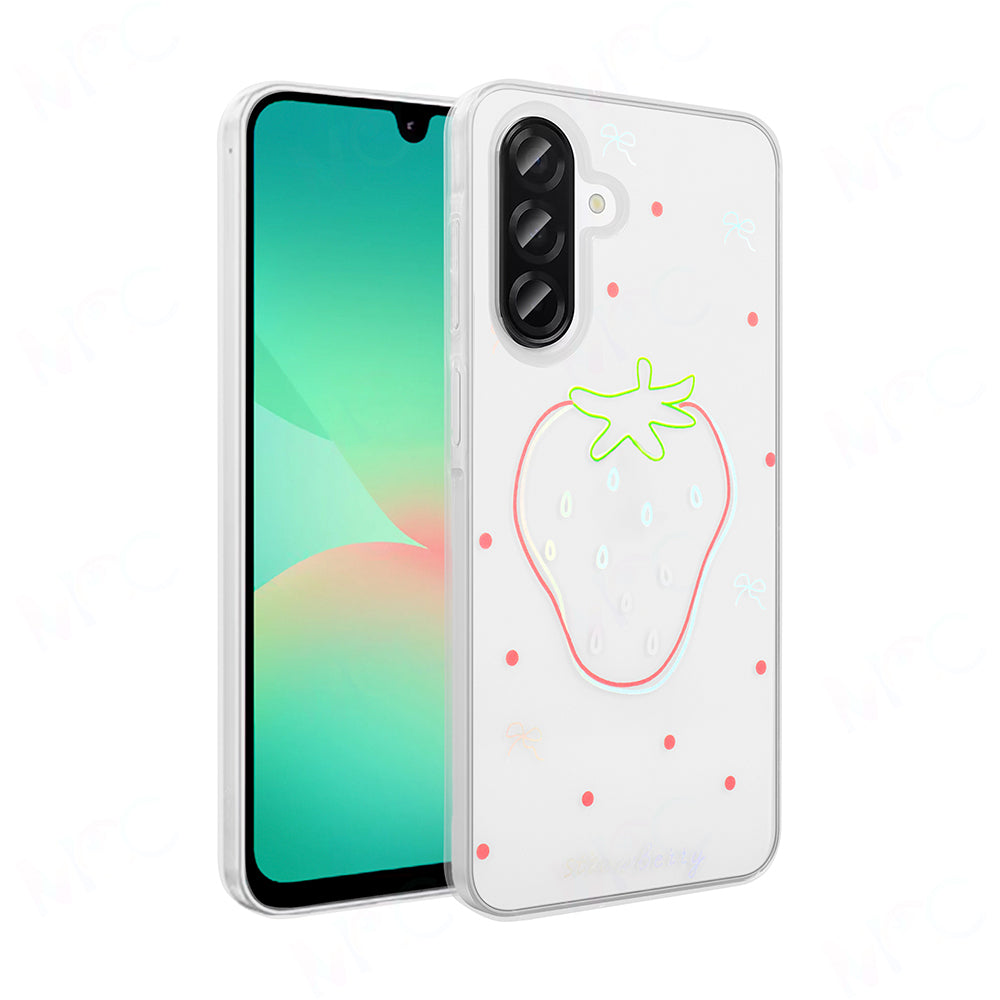 Galaxy A56 Kılıf Şeffaf Figürlü Zore Folk Sert Kapak Kalp