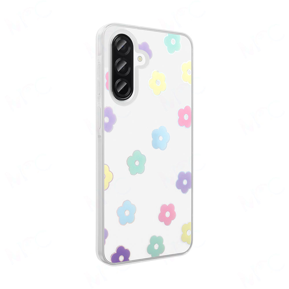 Galaxy A56 Kılıf Şeffaf Figürlü Zore Folk Sert Kapak Çilek