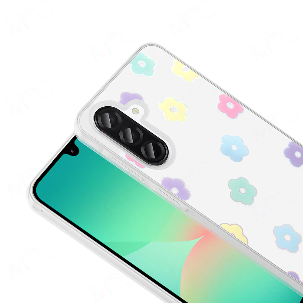 Galaxy A56 Kılıf Şeffaf Figürlü Zore Folk Sert Kapak Kalp