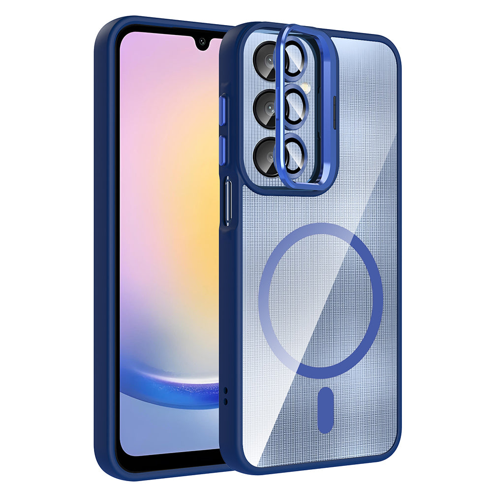 Galaxy A56 Kılıf Standlı ve Kamera Lens Hediyeli Zore Etro Kapak Pembe
