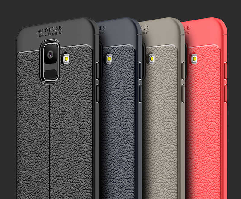 Galaxy A6 2018 Kılıf Zore Niss Silikon Kapak Gri