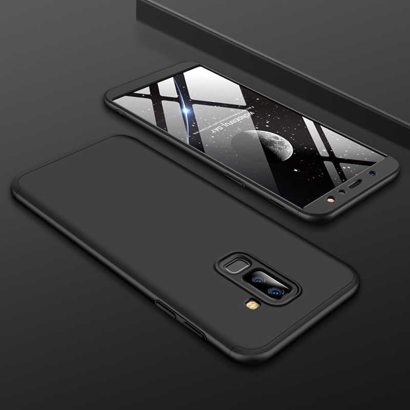 Galaxy A6 Plus 2018 Kılıf Zore Ays Kapak Siyah