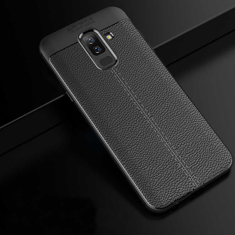 Galaxy A6 Plus 2018 Kılıf Zore Niss Silikon Kapak Siyah