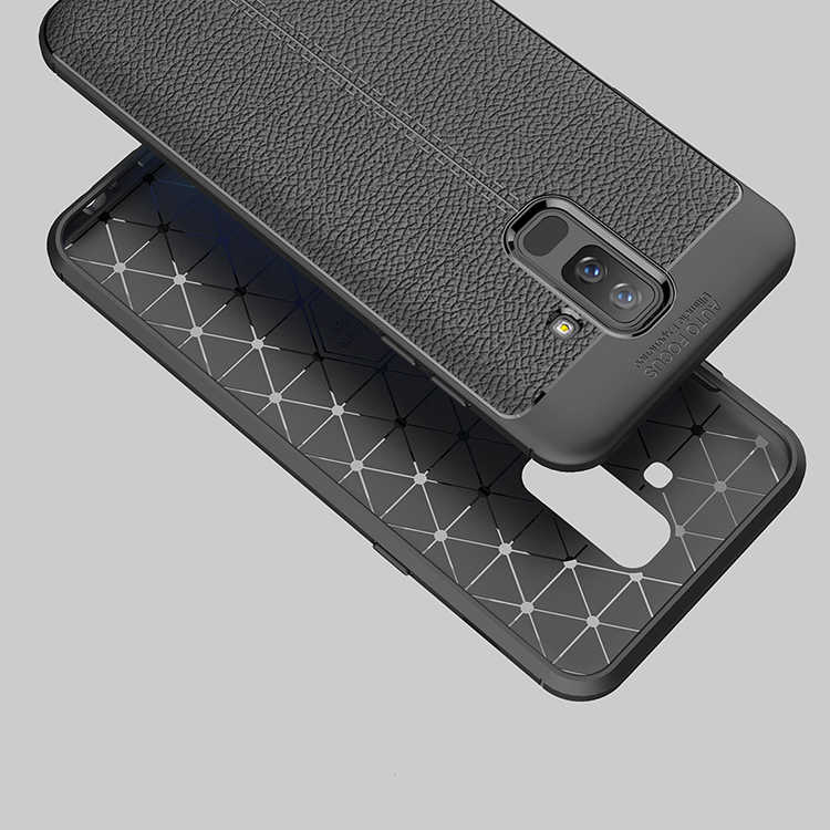 Galaxy A6 Plus 2018 Kılıf Zore Niss Silikon Kapak Siyah