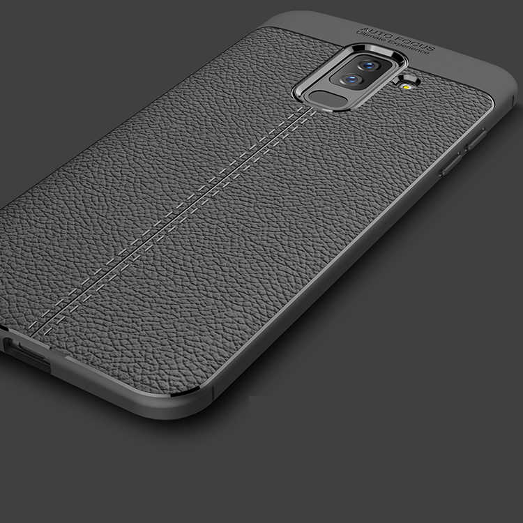Galaxy A6 Plus 2018 Kılıf Zore Niss Silikon Kapak Siyah