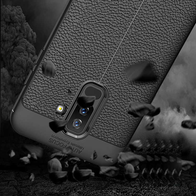 Galaxy A6 Plus 2018 Kılıf Zore Niss Silikon Kapak Siyah