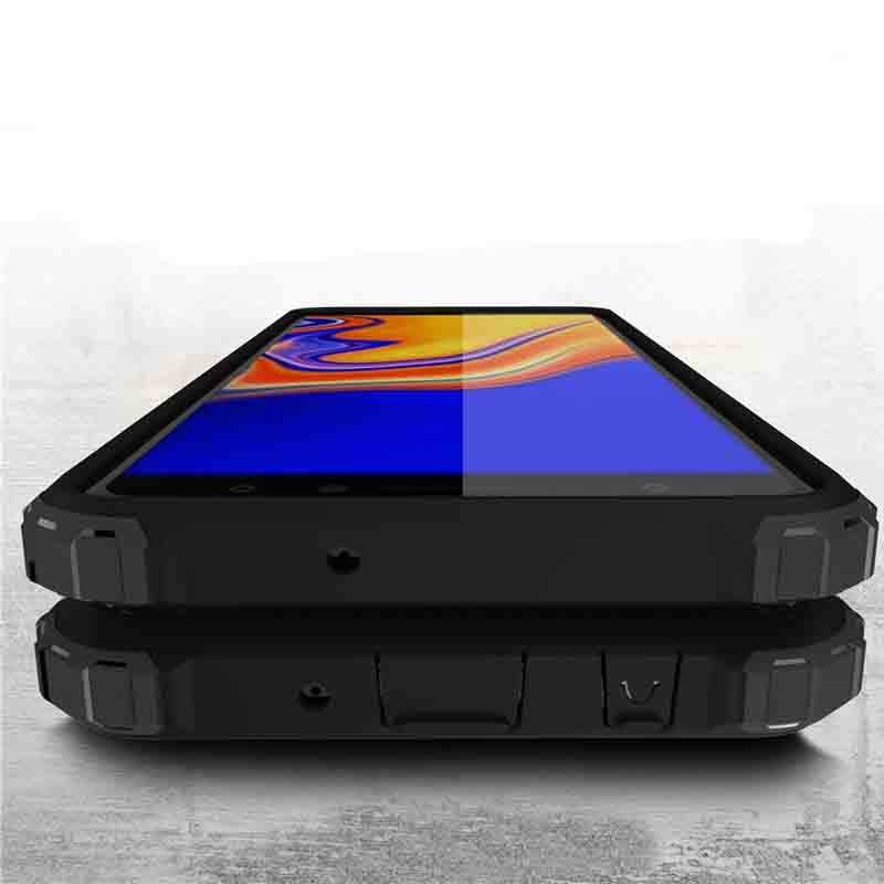 Galaxy A7 2018 Kılıf Zore Crash Silikon Kapak Mavi