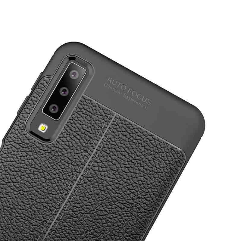 Galaxy A7 2018 Kılıf Zore Niss Silikon Kapak Lacivert