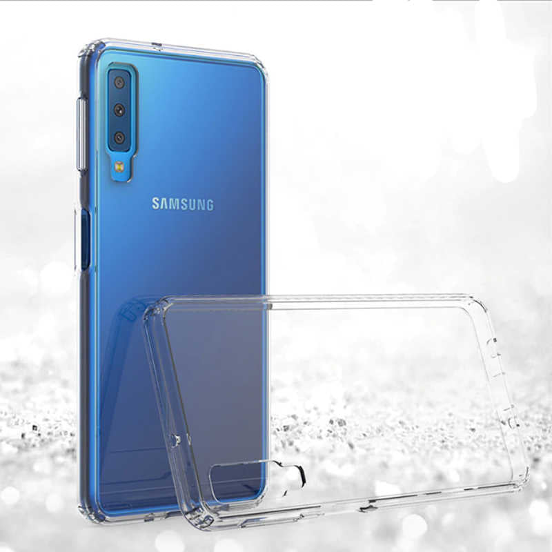 Galaxy A7 2018 Kılıf Zore Nitro Anti Shock Silikon Renksiz