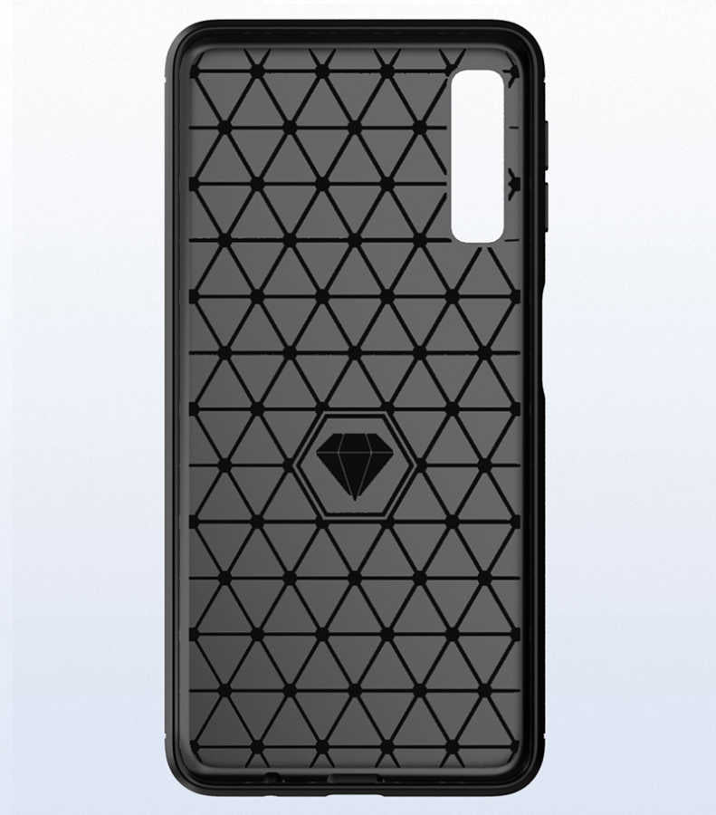 Galaxy A7 2018 Kılıf Zore Room Silikon Kapak Lacivert