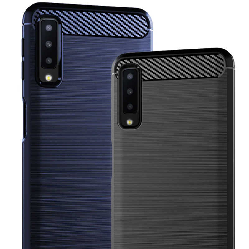 Galaxy A7 2018 Kılıf Zore Room Silikon Kapak Gri