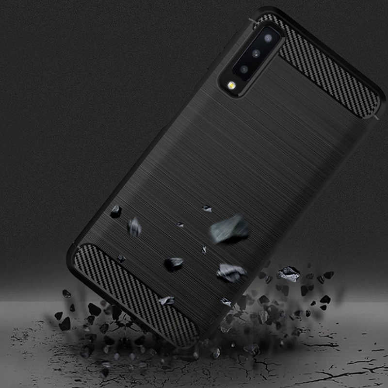 Galaxy A7 2018 Kılıf Zore Room Silikon Kapak Lacivert