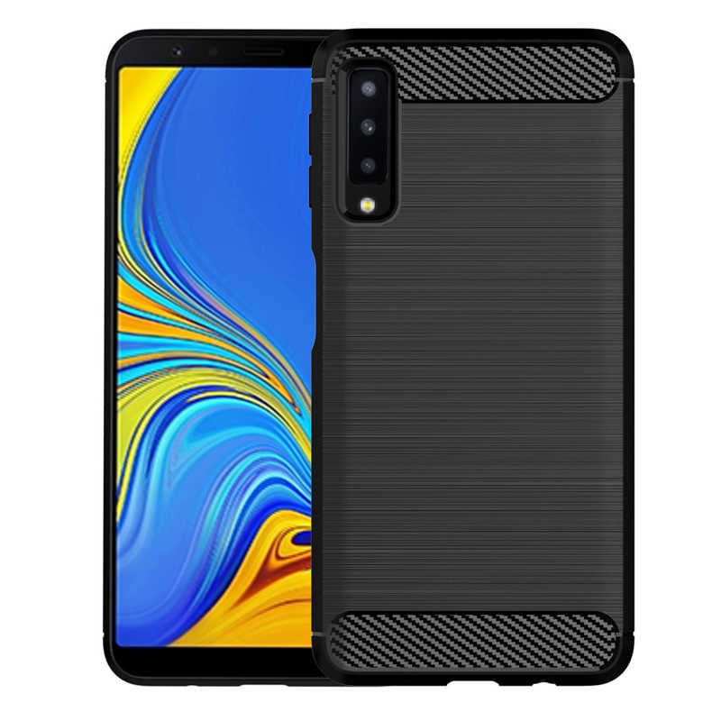 Galaxy A7 2018 Kılıf Zore Room Silikon Kapak Lacivert