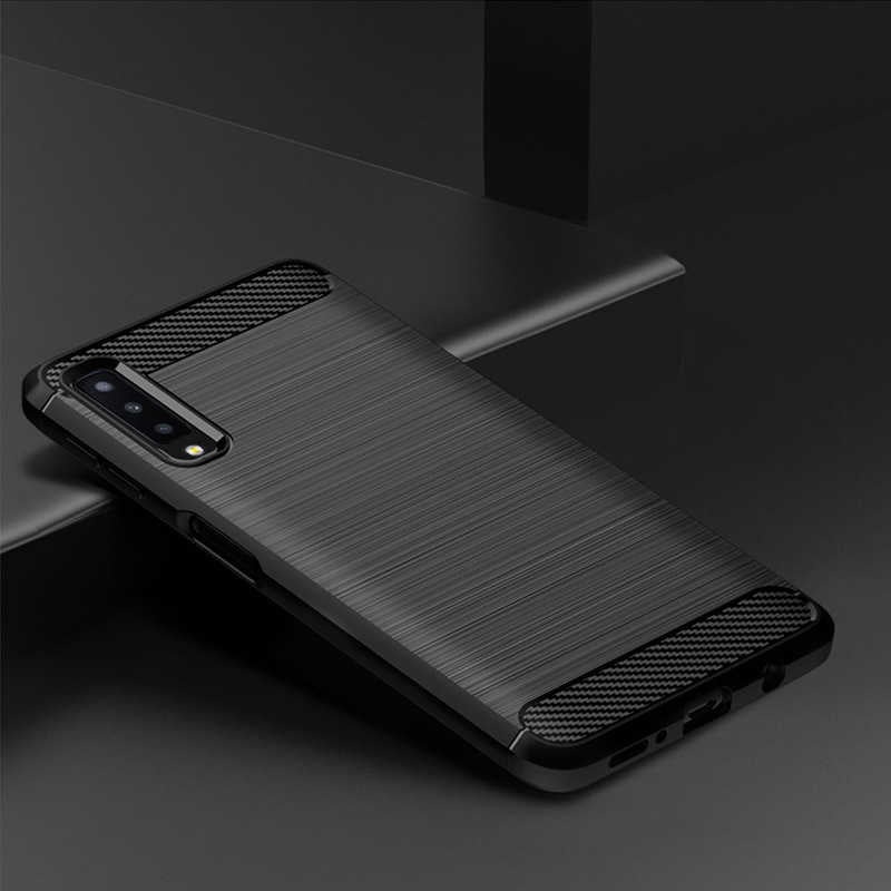 Galaxy A7 2018 Kılıf Zore Room Silikon Kapak Siyah